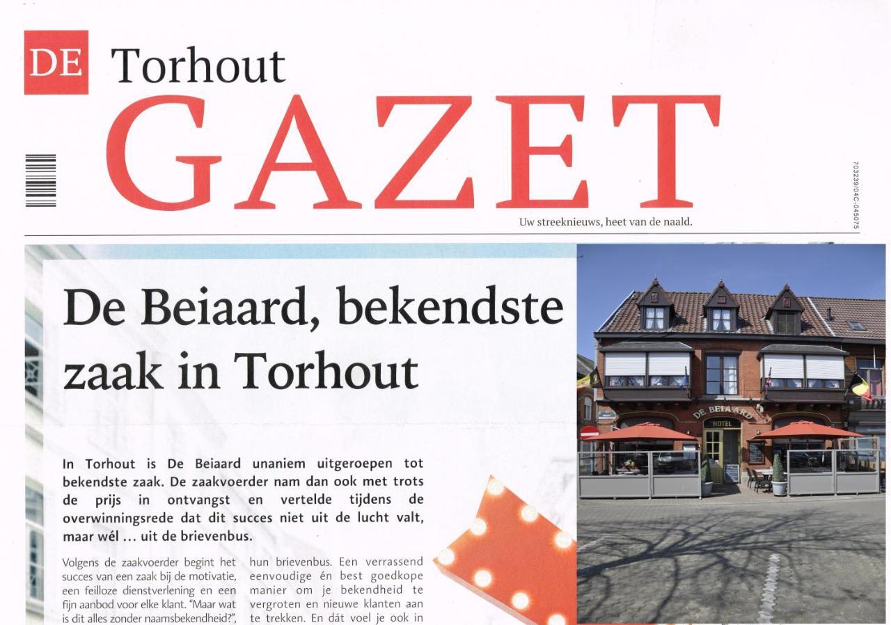Hotel Brasserie De Beiaard Torhout Bagian luar foto